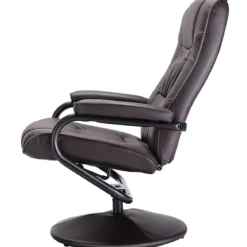 FernsehsesselDrehbar Kippbar TV Relaxsessel Relaxstuhl mit Fußhocker Braun