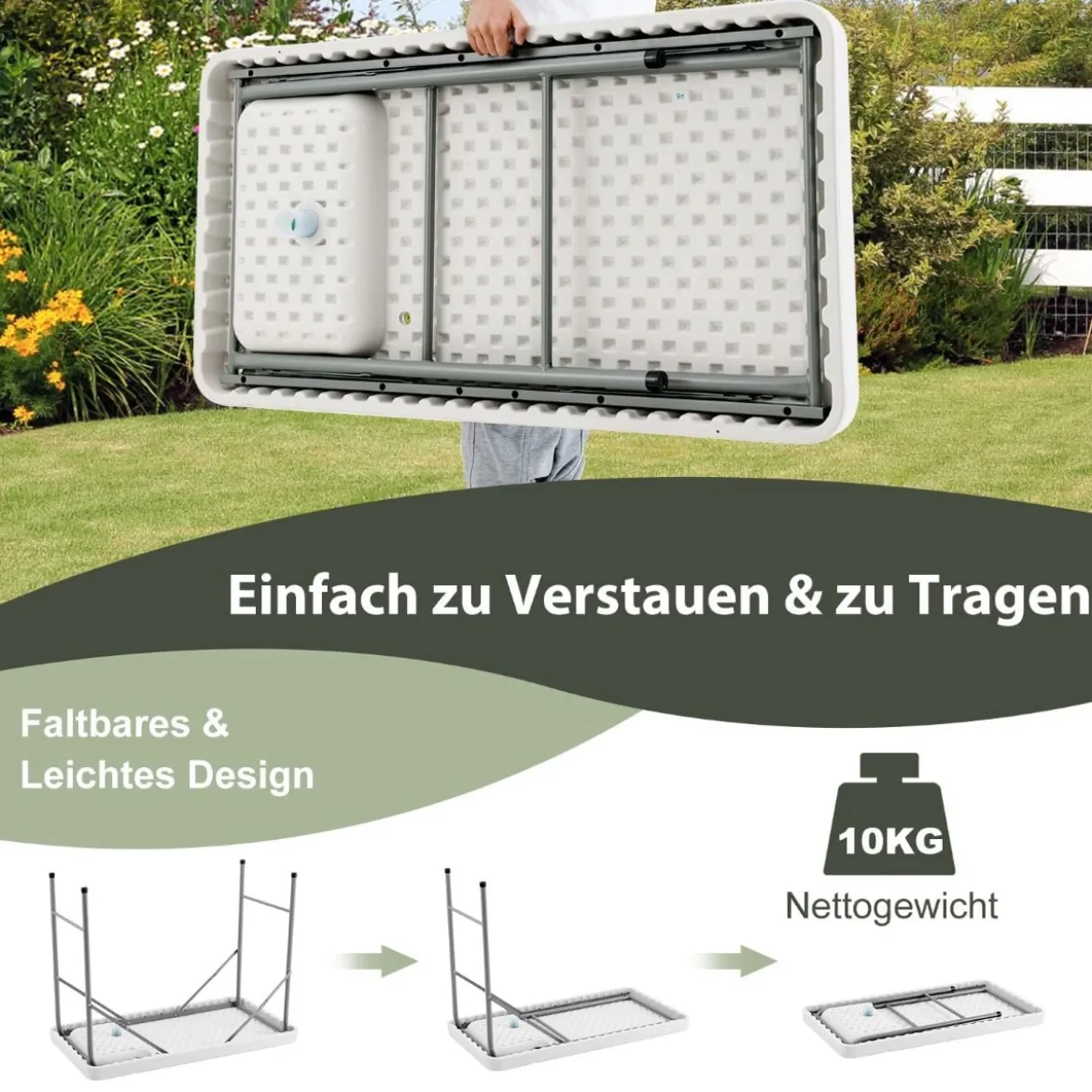 Fischreinigungstisch Tragbarere Fischfilet- undJagdstation mit Spüle Wasserhahn Ablaufschlauch