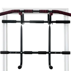 Fitnessstange Tragbare Klimmzugstange Reckstange fürs Krafttraining 101 x 57,5 x 96 cm Schwarz