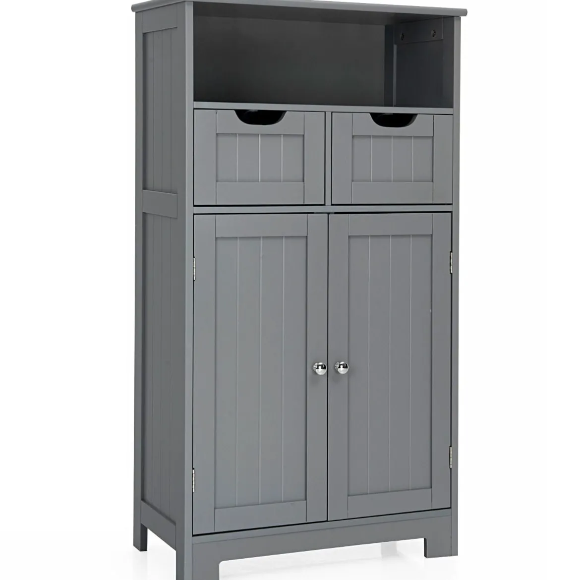 Freistehender Schrank mit Schubladen für die Küche Badezimmer 60 x 30 x 109cm Grau