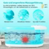 Fußbad Massagegerät Fussbadewanne elektrisch Foot Massager mit Heizung Eisblau