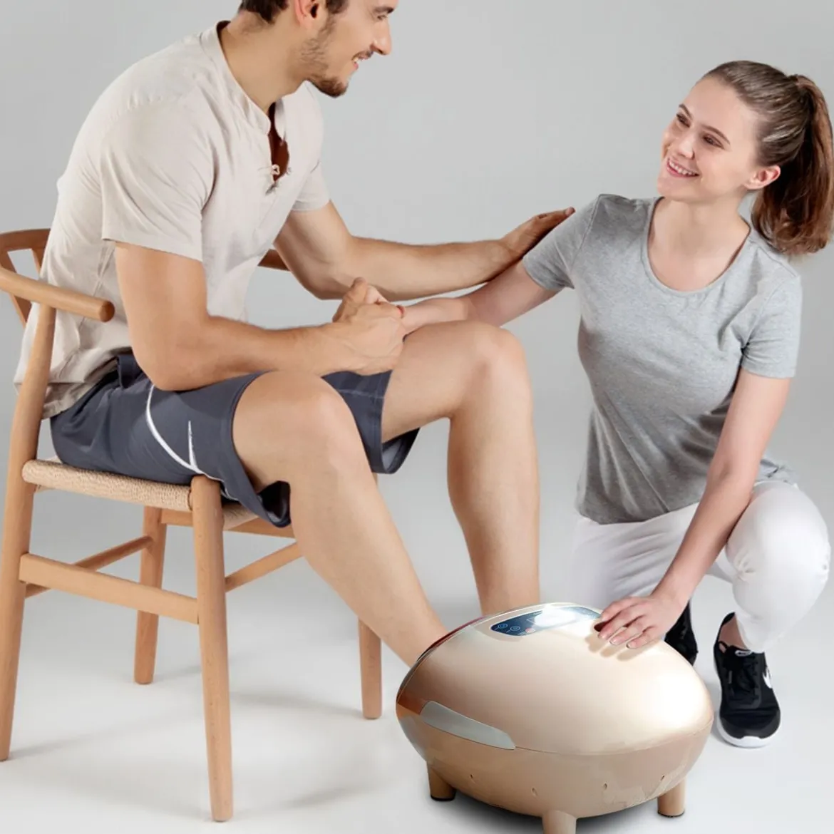 Fußmassage Elektrische Shiatsu Fußmassagegerät inkl. 5 Massagetypen 45 x 37 x 30 cm