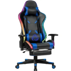 Gamingstuhl Bürostuhl Racing Chair Drehstuhl Blau