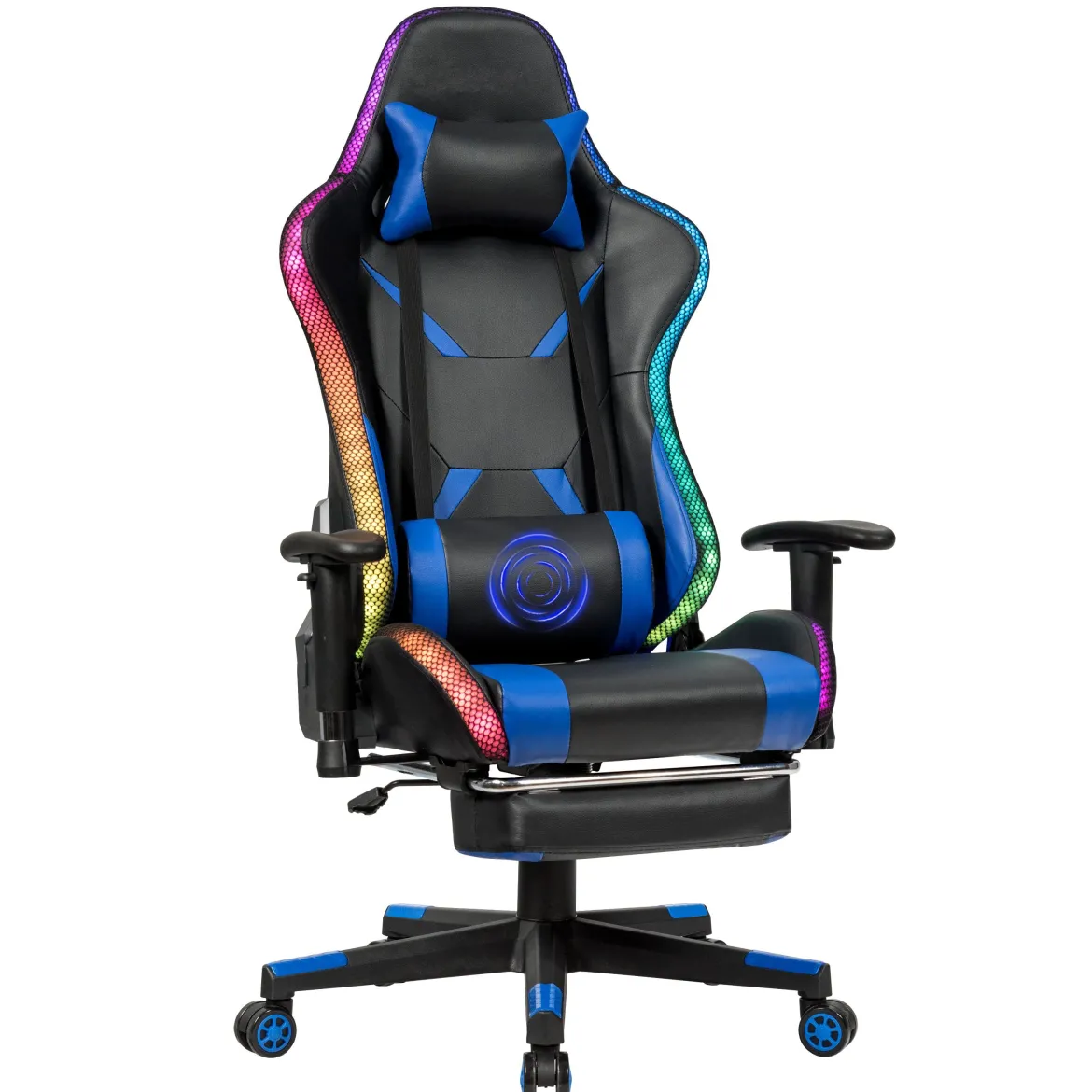 Gamingstuhl Bürostuhl Racing Chair Drehstuhl Blau