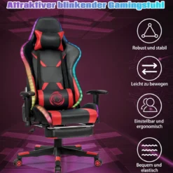 Gamingstuhl Bürostuhl Racing Chair Drehstuhl Rot