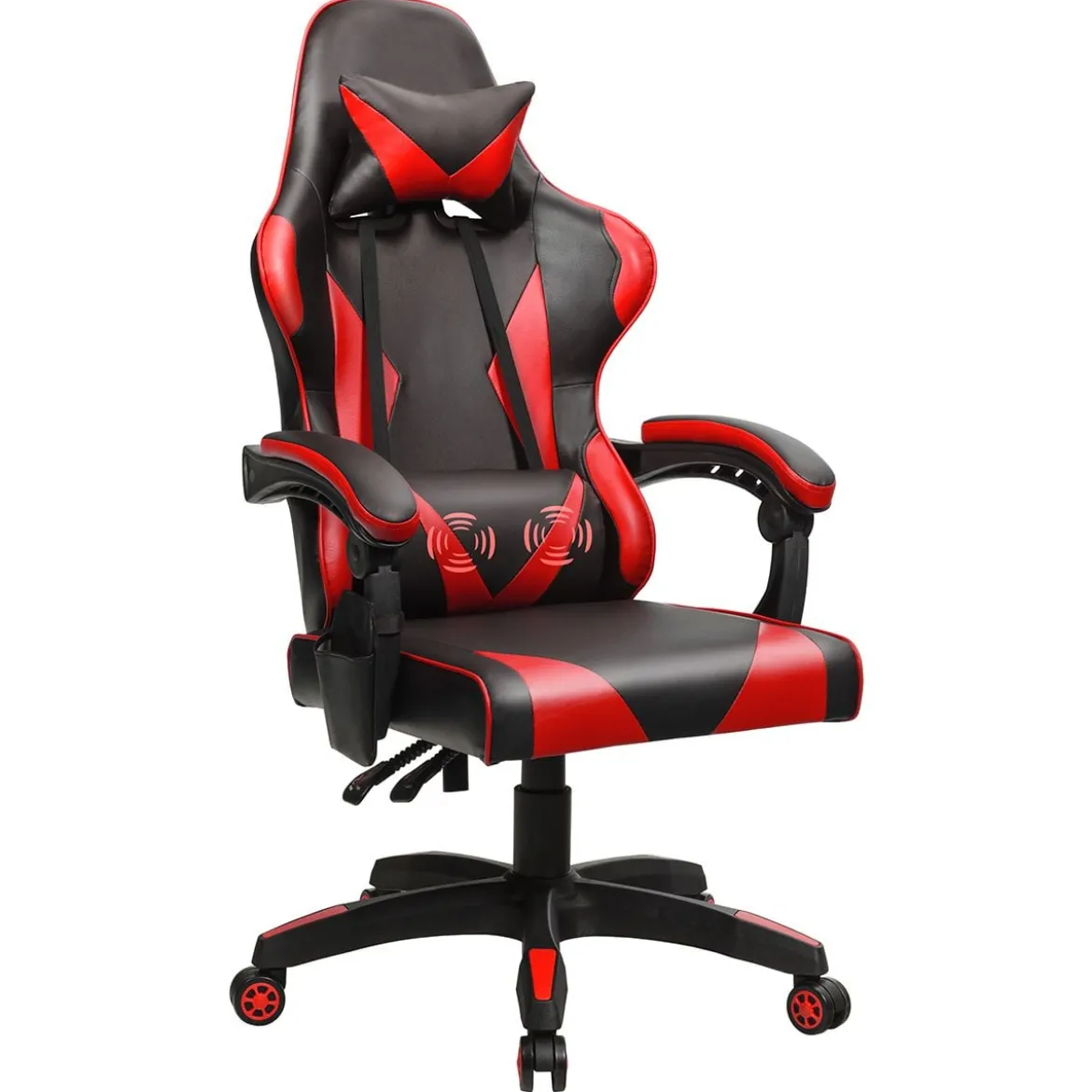 Gaming Stuhl Ergonomisch Racing Schreibtischstuhl Drehstuhl Chefsessel Bürostuhl Rot