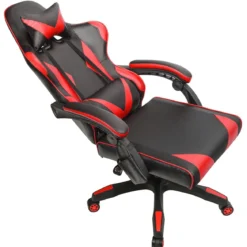 Gaming Stuhl Ergonomisch Racing Schreibtischstuhl Drehstuhl Chefsessel Bürostuhl Rot