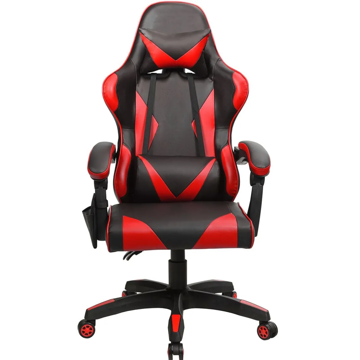 Gaming Stuhl Ergonomisch Racing Schreibtischstuhl Drehstuhl Chefsessel Bürostuhl Rot