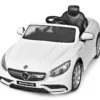 3 Gang Elektroauto 12V Kinderauto mit 2,4G-Fernbedienung mit Musik 120 x 70 x 52 cm Weiß