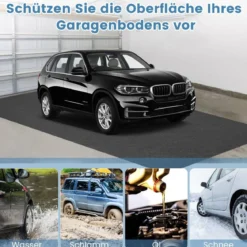 Garage Bodenmatte 800 x 220 cm Auto Ölauffangmatte Ölmatte rutschfest & wasserdicht