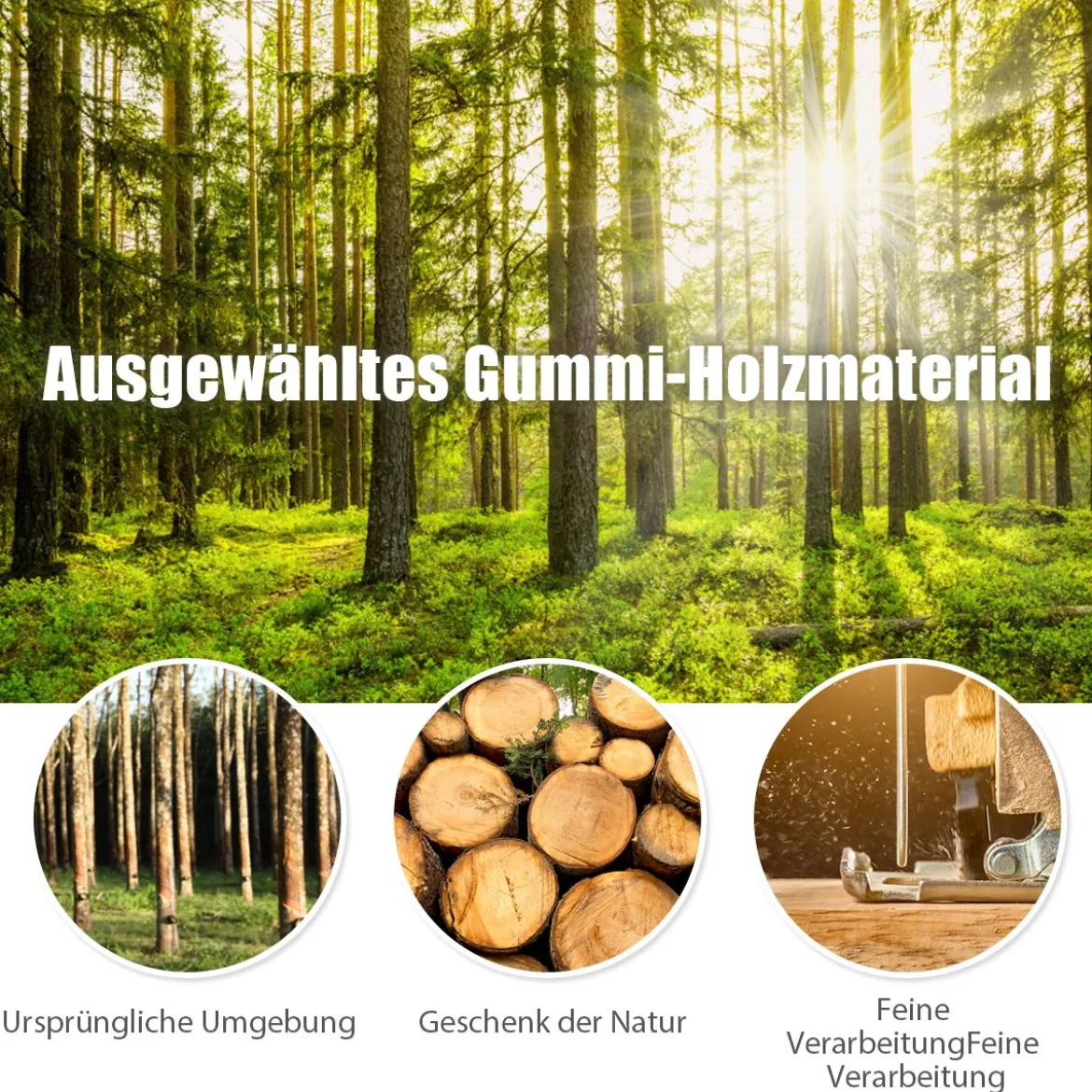 Garderobenständer mit 8 Haken Kleiderständer aus Holz höhenverstellbar 175 cm Braun