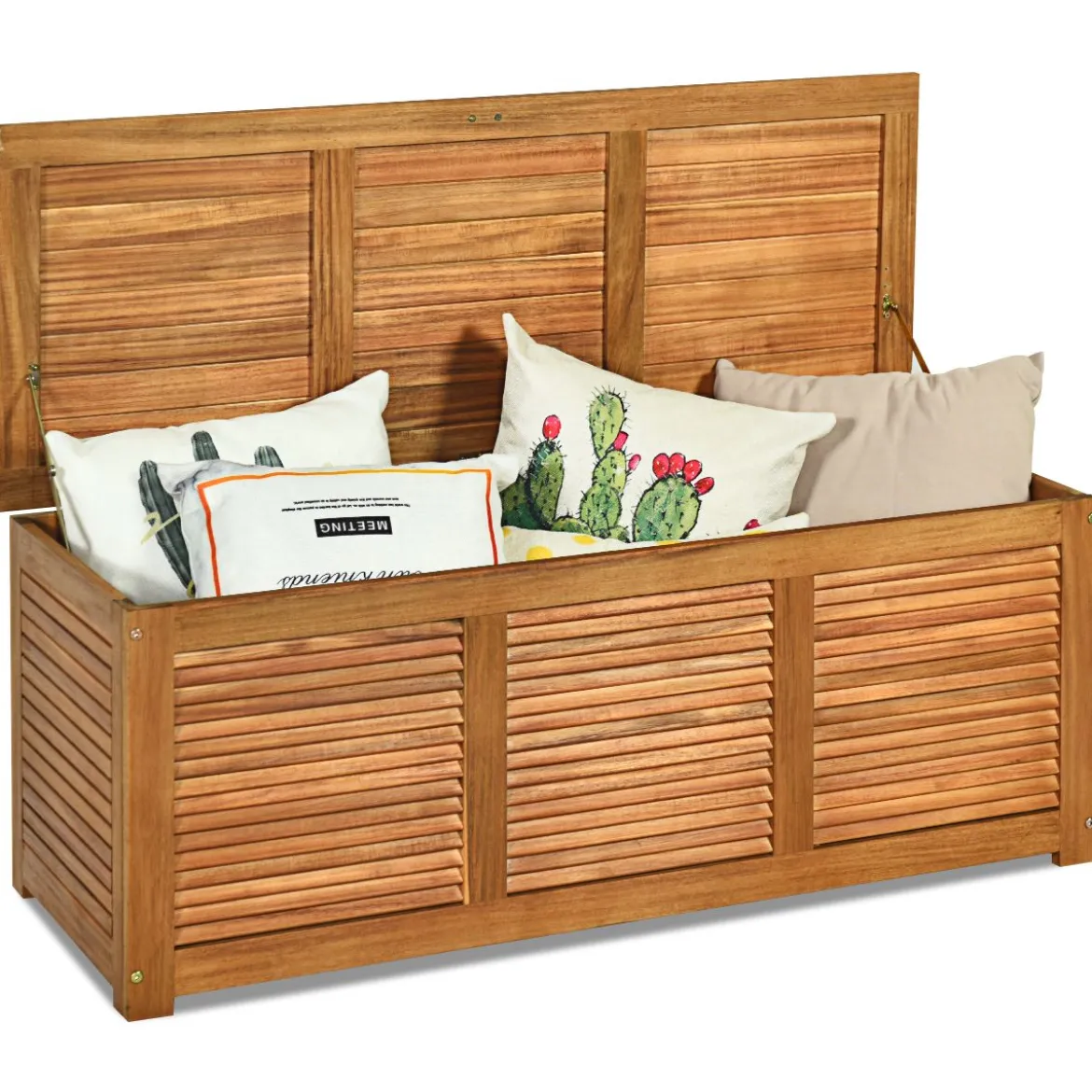 Gartenbox Aufbewahrungsbox für Garten und Hinterhof Akazienholz 120x45x45cm