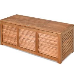 Gartenbox Aufbewahrungsbox für Garten und Hinterhof Akazienholz 120x45x45cm
