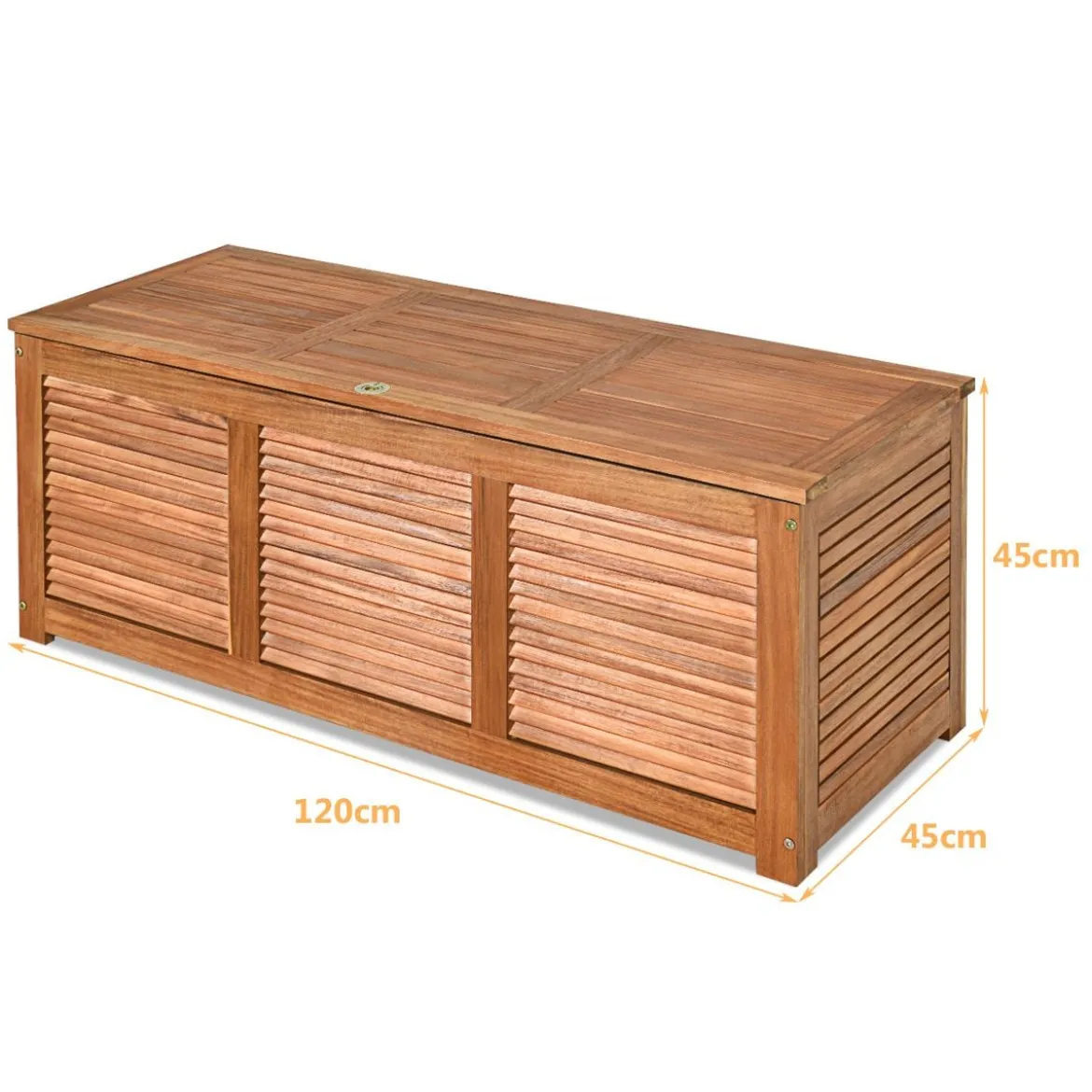 Gartenbox Aufbewahrungsbox für Garten und Hinterhof Akazienholz 120x45x45cm