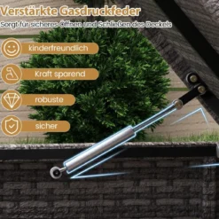 Gartenbox mit Schuhregal Polyrattan Auflagenbox Wetterfest mit Schutzliner & Deckel 186L 95 x 60 x 58 cm Grau