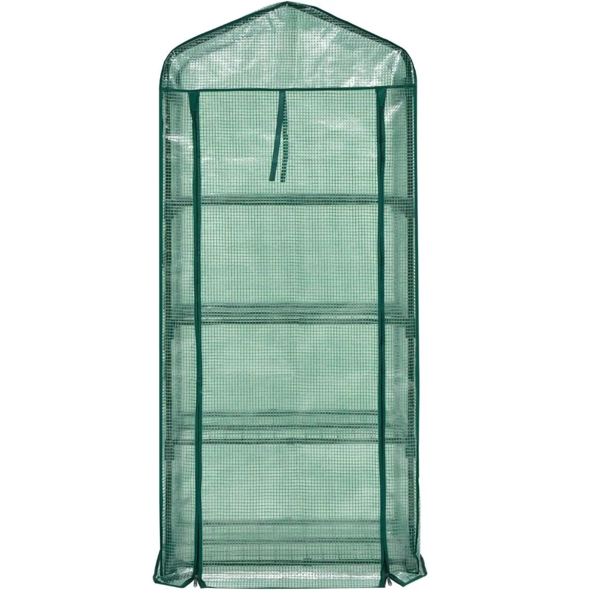 Gartengewächshaus 4-Stöckiges Mini-Gewächshaus 70 x 49 x 159 cm Grün