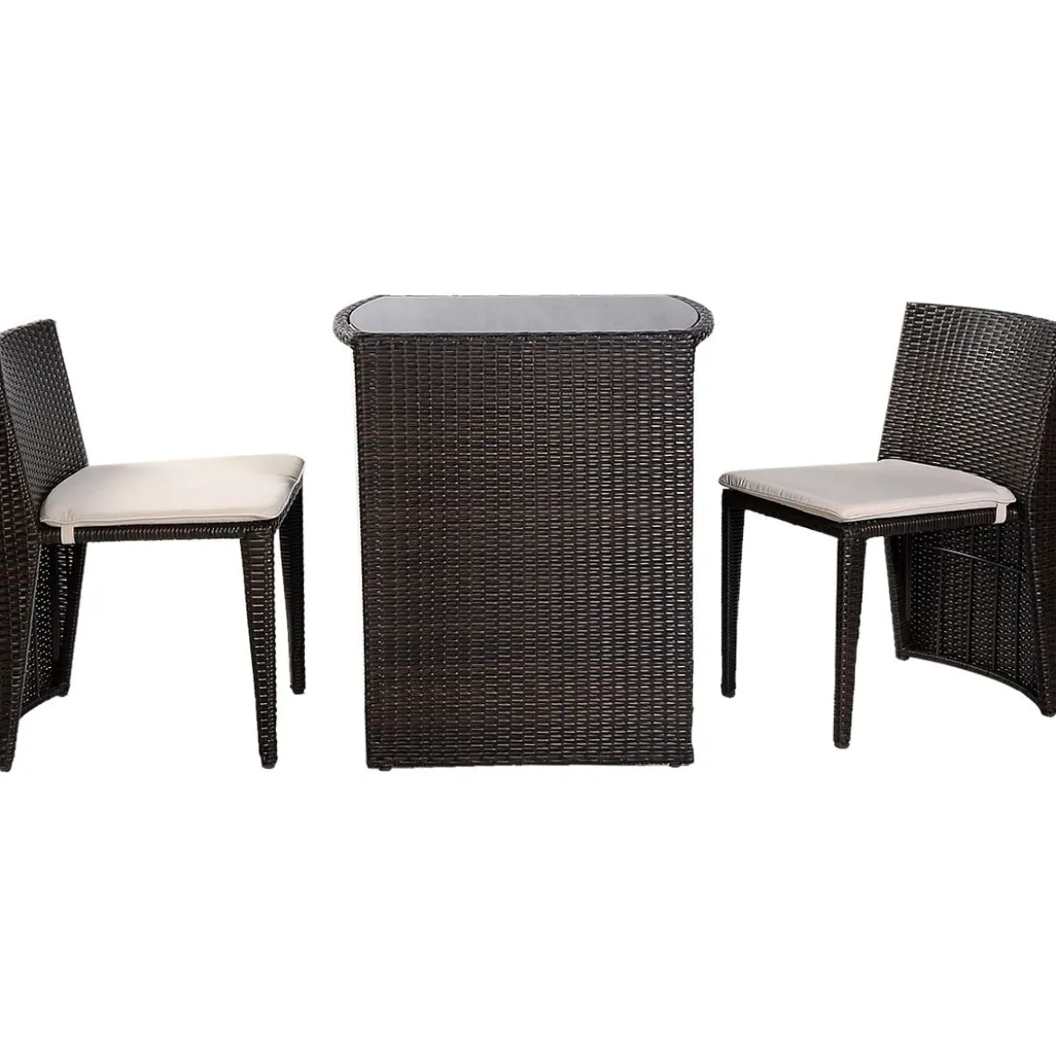 Gartenmöbel Rattan Lounge 3er Set Polyrattan Sitzgruppe Rattanmöbel Garnitur