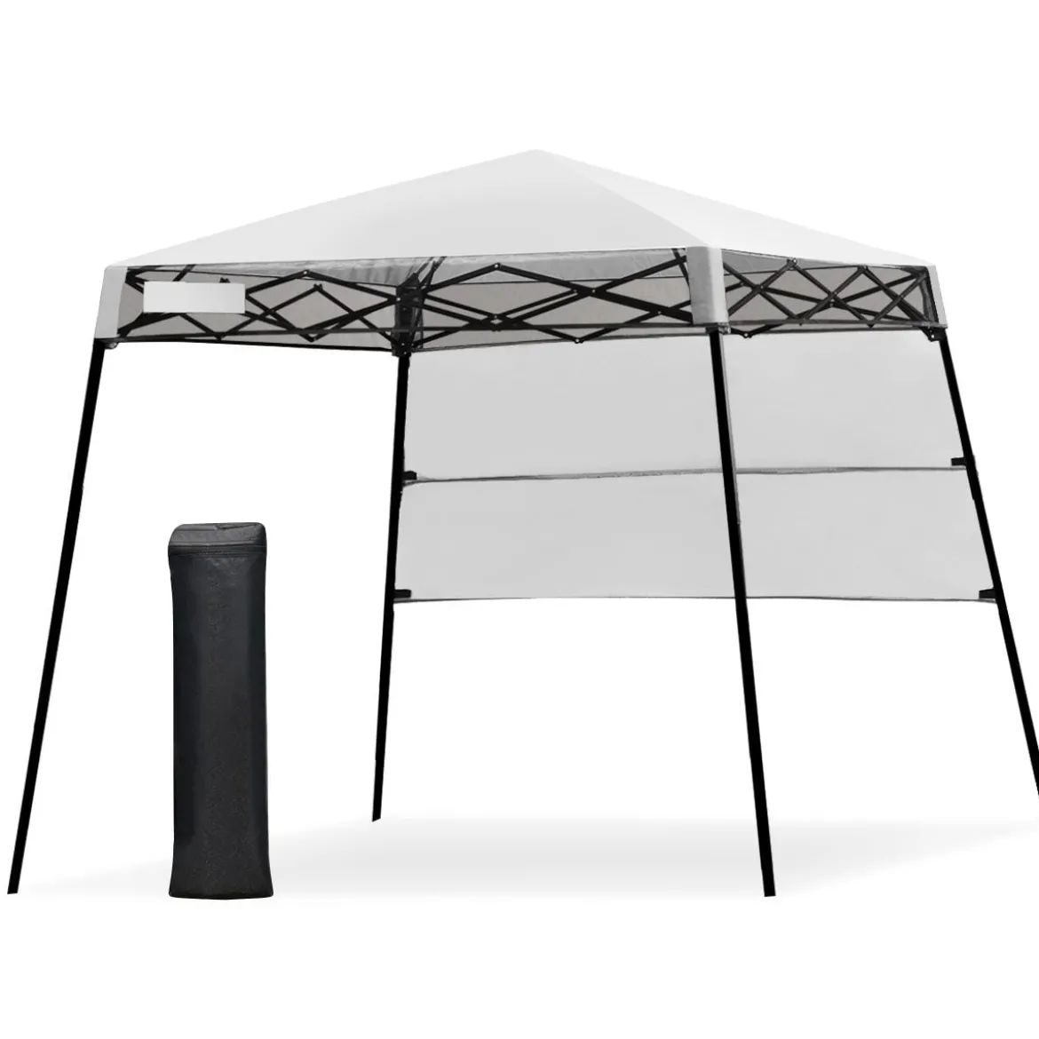 Gartenpavillon Gartenzelt mit Tasche tragbares Partyzelt 181x181x210cm Weiß