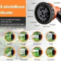 Gartenschlauch-Aufroller mit Wandhalterung 180˚ drehbare Halterung 1/2 Zoll 15m + 1m
