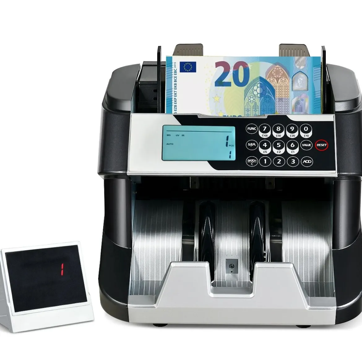Geldzähler mit Echtheitsprüfung Banknotenzähler Geldscheinzähler für Euro