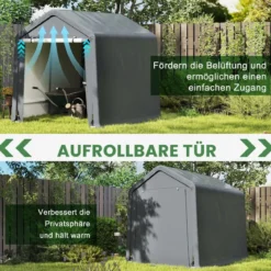 Gerätehaus Fahrradgarage Geräteschuppen Zeltgarage Garagenzelt Lagerzelt 195 x 240 x 214 cm