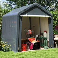 Gerätehaus Fahrradgarage Geräteschuppen Zeltgarage Garagenzelt Lagerzelt 195 x 240 x 214 cm