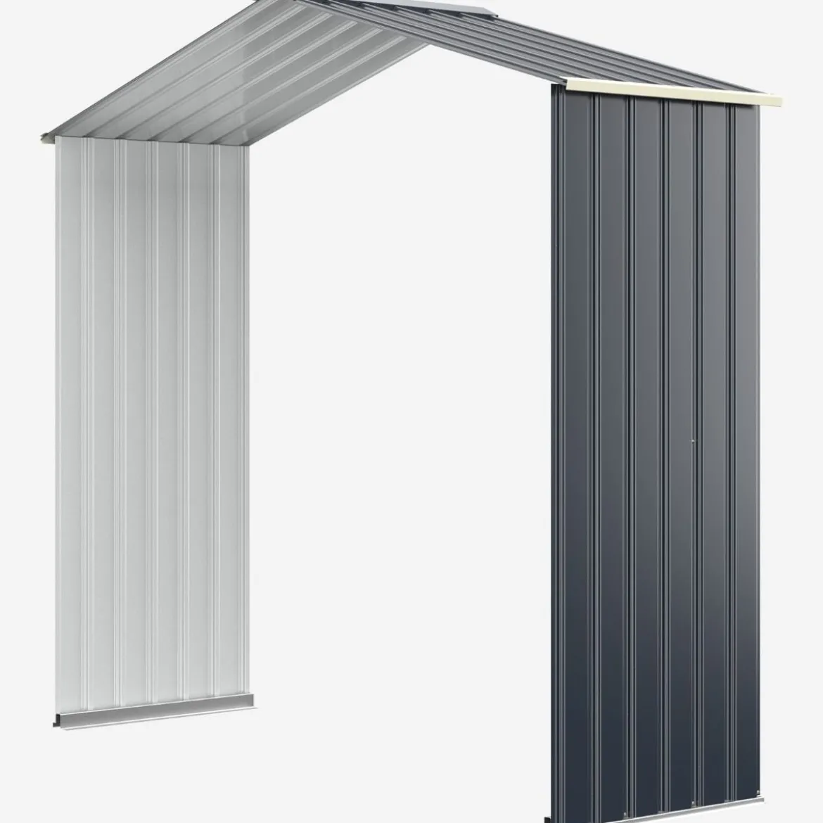 Gerätehaus Metall Erweitert-213 x 191 x 195 cm Geräteschuppen abschließbar Gartenhaus mit 4 Luftschlitzen