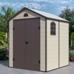 Geräteschuppen für den Außenbereich Gartengeräteschrank mit Lüftungsschächten Gerätehaus