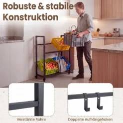 Getränkekistenregal Flaschenregal mit Ablage & Zugriff für 4 Kisten 72 x 32 x 89,5 cm