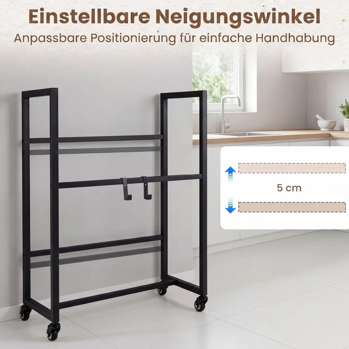 Getränkekistenregal Flaschenregal mit Ablage & Zugriff für 4 Kisten 72 x 32 x 89,5 cm