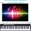 61 gewichtete Tastatur digitale Keyboard elektrisches Klavier 90 x 21 x 6 cm Schwarz