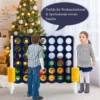 4-Gewinnt-Riesen-Spielset für Kinder und Erwachsene 120 x 42 x 104 cm Grau + Dunkelblau