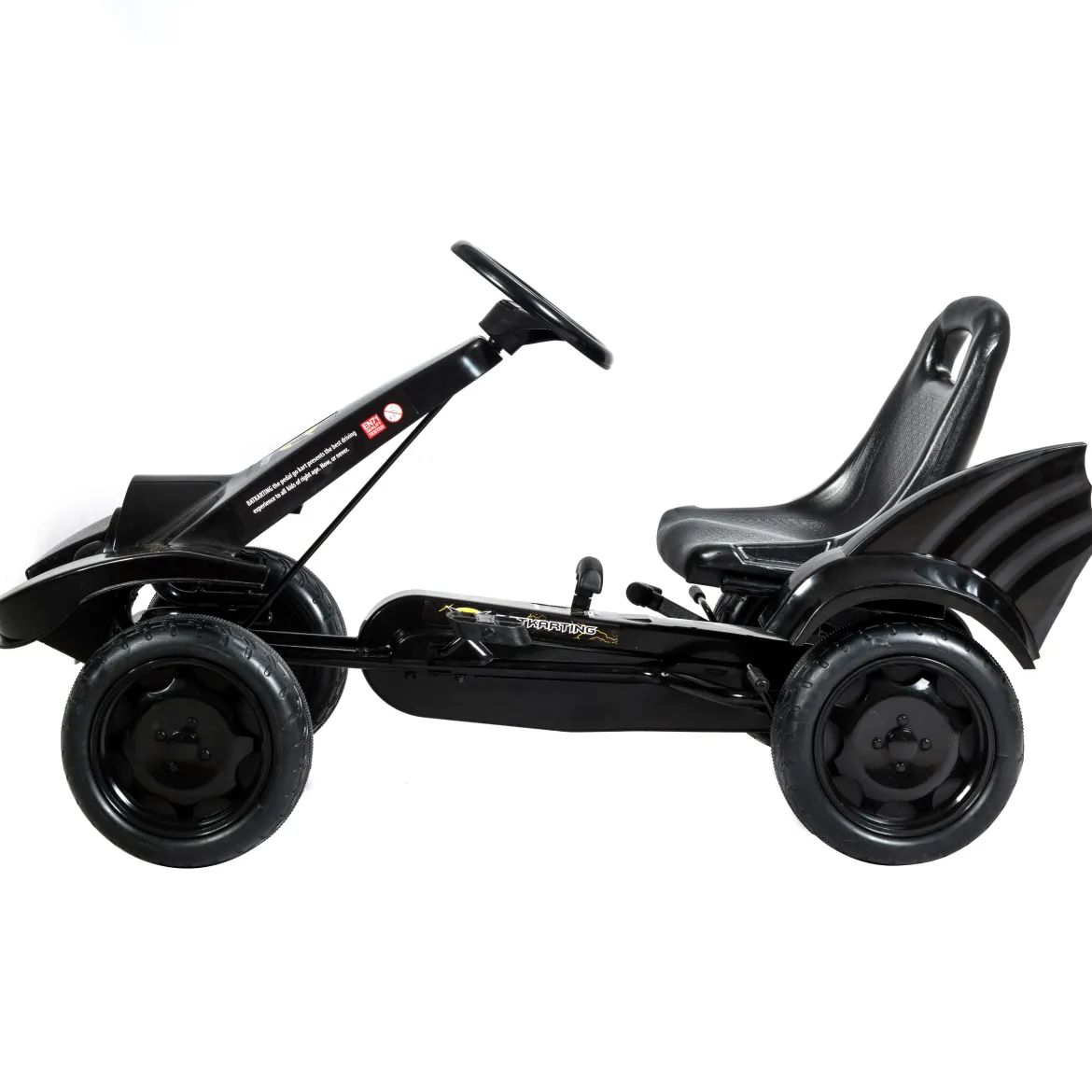 Gokart für Kinder Go Cart mit Bremsen Tretauto Verstellbarer Sitz Pedalfahrzeug Kinderfahrzeug 112x62x61cm