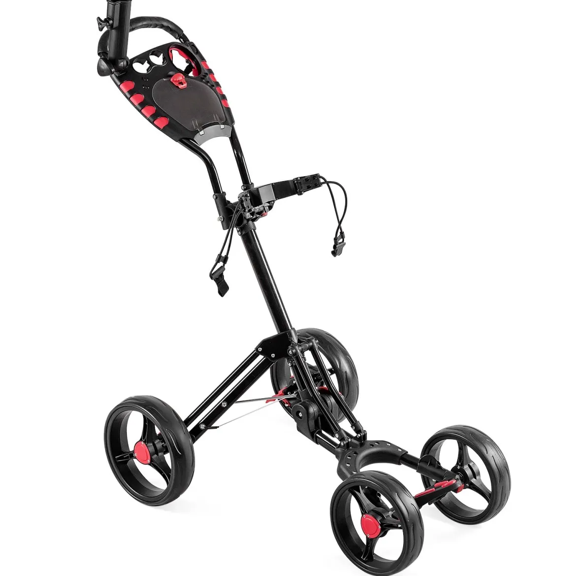 Golf Cart 4 Räder klappbares Golf Cart multifunktionales und bequemes Golf Cart Golfwagen mit verstellbarem Griff