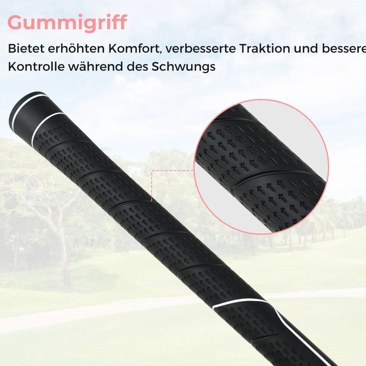 Golf Driver für Damen 460CC Golfschläger aus Aluminium für Rechtshänder mit Schlägerhaube & Graphitschaft