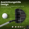 Golf Putter 89 cm Mallet-Putter aus Edelstahl mit Edelstahlkopf & Rutschfester Griff