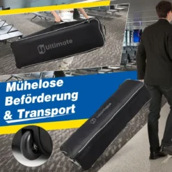 Golf Reisetasche aus Oxford-Gewebe mit Rädern & Schlüssel & Namenskartenhalter Golfbag