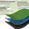 Golf Schlagmatte 2 Gummi Tees & 2 Ausrichtungsstäbe & 6 Abschlagpositionen 152 x 117 cm Dicke 27 mm