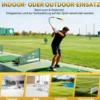 Golfschwungtrainer-Hilfe 100cm Golf Trainingshilfe mit Gewichts-Kopf für Griff Rhythmus Flexibilität Balance Gelb