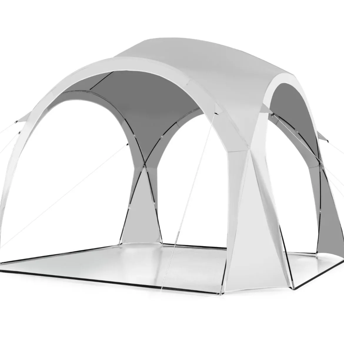 Großes Outdoor-Überdachungszelt Sonnenschutz mit Tragetasche für 6-8 Personen Weiß