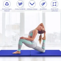 Gymnastikmatte Weichbodenmatte Yogamatte Klappmatte Turnmatte 180 x 60 x 4 cm
