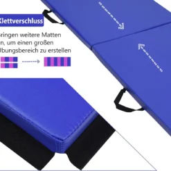 Gymnastikmatte Weichbodenmatte Yogamatte Klappmatte Turnmatte 180 x 60 x 4 cm