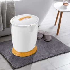 Handtuchwärmer Eimer 20L Handtuchwärmer mit Dufthalter Tragbarer Spa Heizgerät für Heiße Weiß
