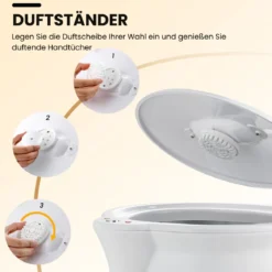 Handtuchwärmer Eimer 20L Handtuchwärmer mit Dufthalter Tragbarer Spa Heizgerät für Heiße Weiß