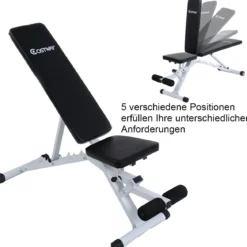 Hantelbank Schrägbank Trainingsbank verstellbar Fitnessbank Fitness mit Beinhalter