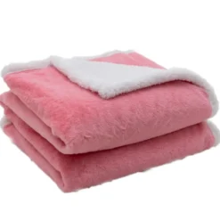 Heizdecke 9 Heizstufen 20-46℃ Beheizbare Wolle Decke 9H Timer 163 x 128 cm Rosa