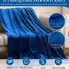 Heizdecke 9 Heizstufen 20-46℃ Elektrische Überwurfdecke Elektrische Wärmedecke Blau