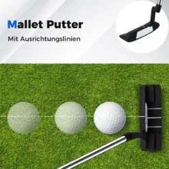 Herren Komplett Golfschläger Set 15 Teilges Golf Set Rechtshänder mitGolftasche Golfschlägersätze Blau