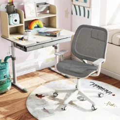 Höhenverstellbarer Kinderdrehstuhl mit Sitzbremse Ergonomischer Schreibtischstuhl Bürostuhl