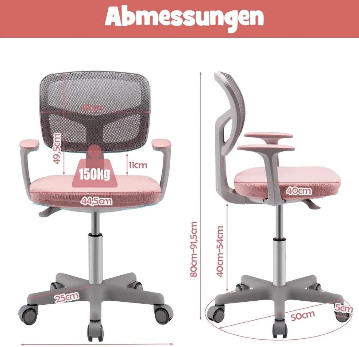 Höhenverstellbarer Kinderschreibtisch + Kinderschreibtischstuhl Set Studiertisch Jungendstuhl